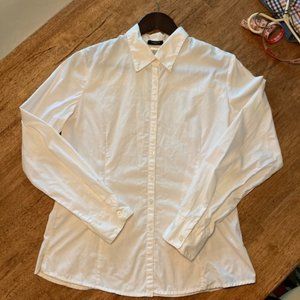 LA REDOUTE White Button Down Shirt size 10